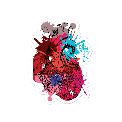 Itstechnicole Art Heart Bubble-free stickers