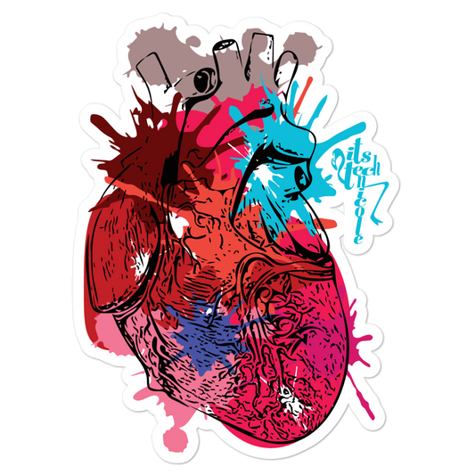 Itstechnicole Art Heart Bubble-free stickers