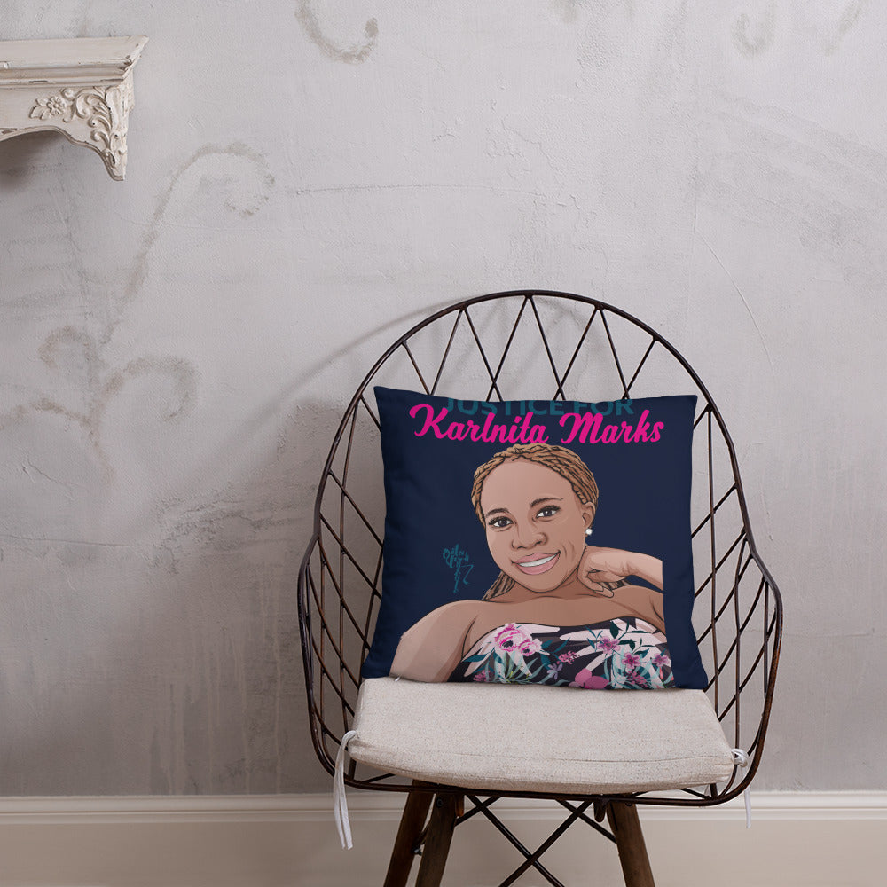 Justice for Karlnita Marks Series 2 Pillow