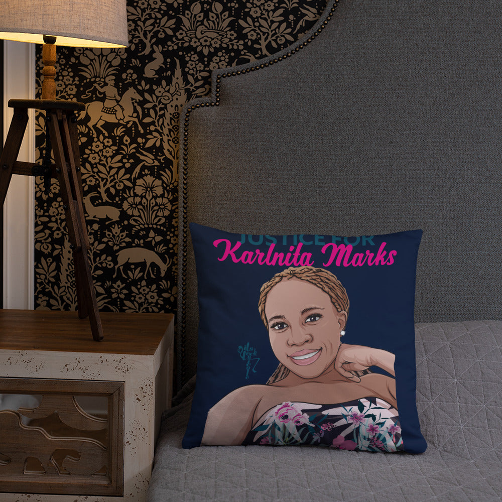 Justice for Karlnita Marks Series 2 Pillow