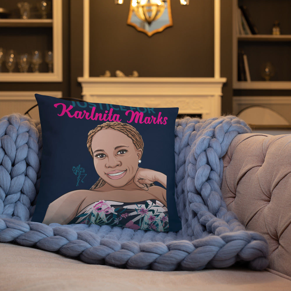 Justice for Karlnita Marks Series 2 Pillow