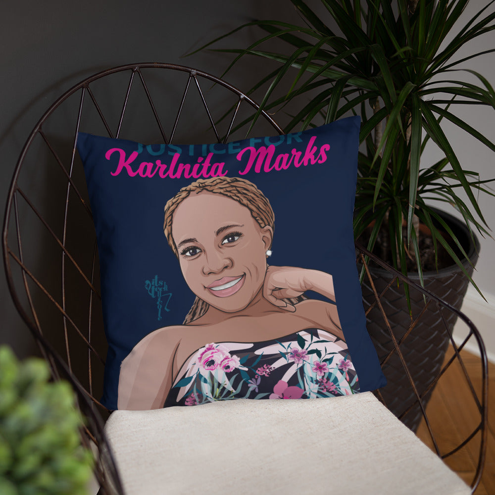Justice for Karlnita Marks Series 2 Pillow