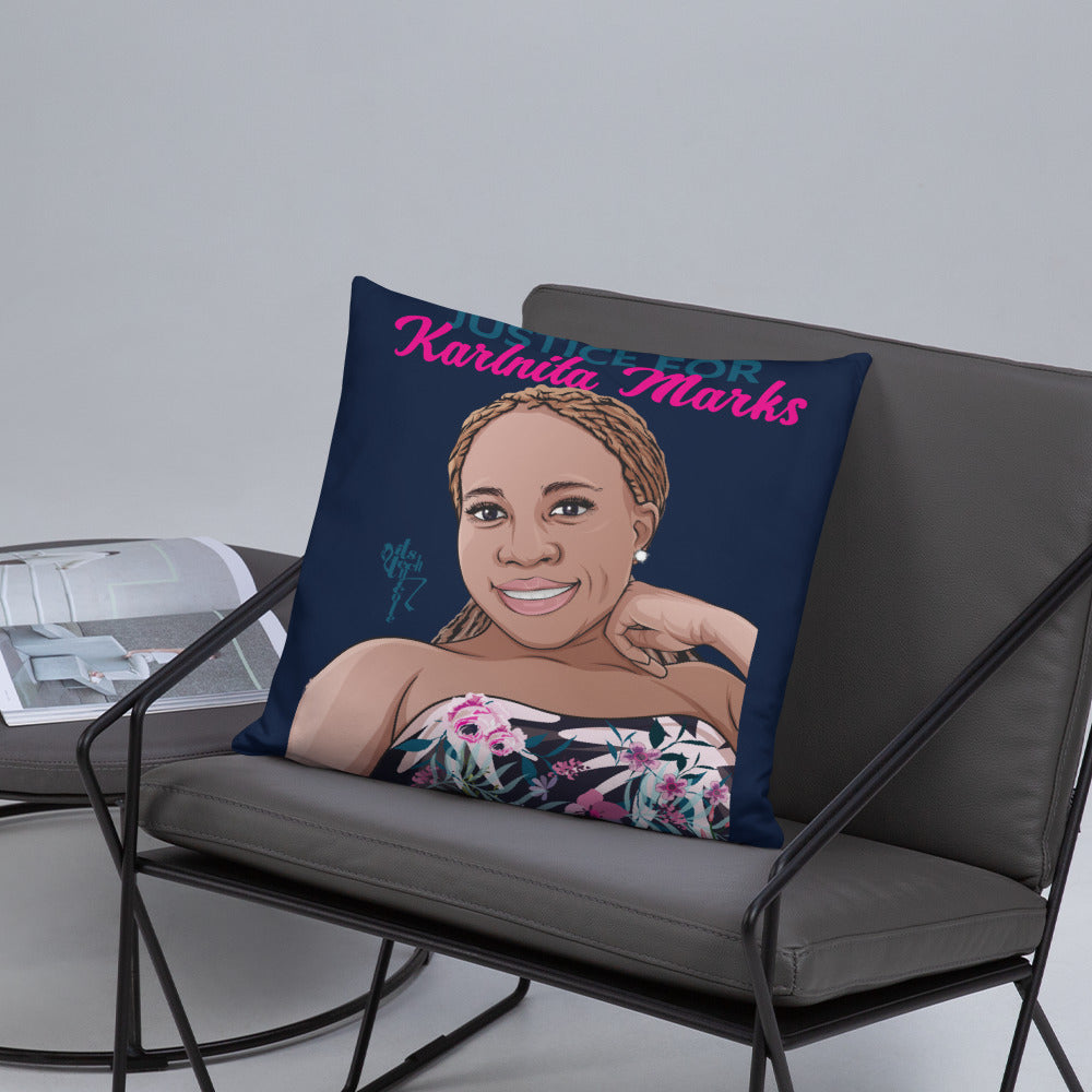 Justice for Karlnita Marks Series 2 Pillow