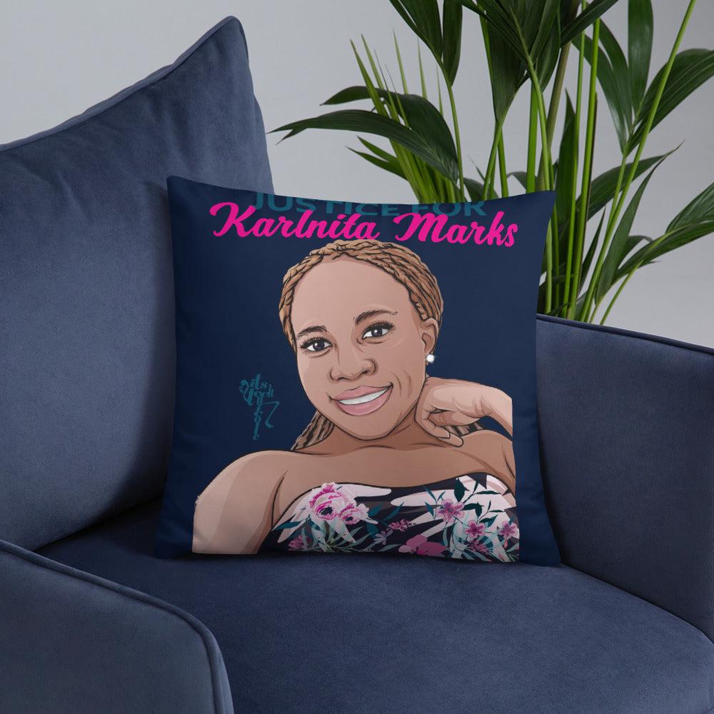 Justice for Karlnita Marks Series 2 Pillow