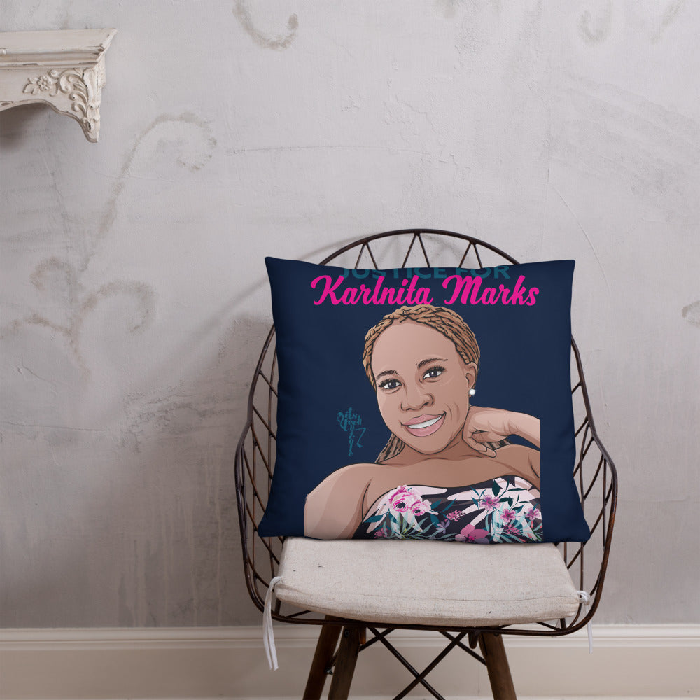 Justice for Karlnita Marks Series 2 Pillow