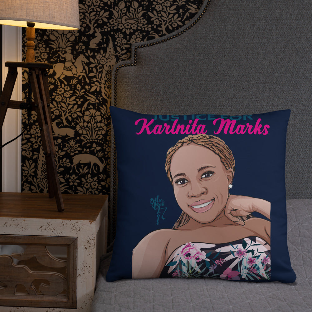 Justice for Karlnita Marks Series 2 Pillow