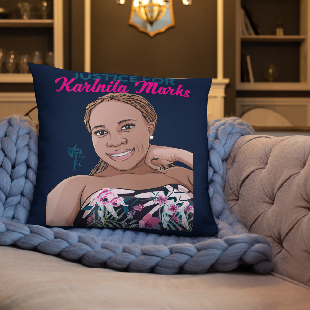 Justice for Karlnita Marks Series 2 Pillow