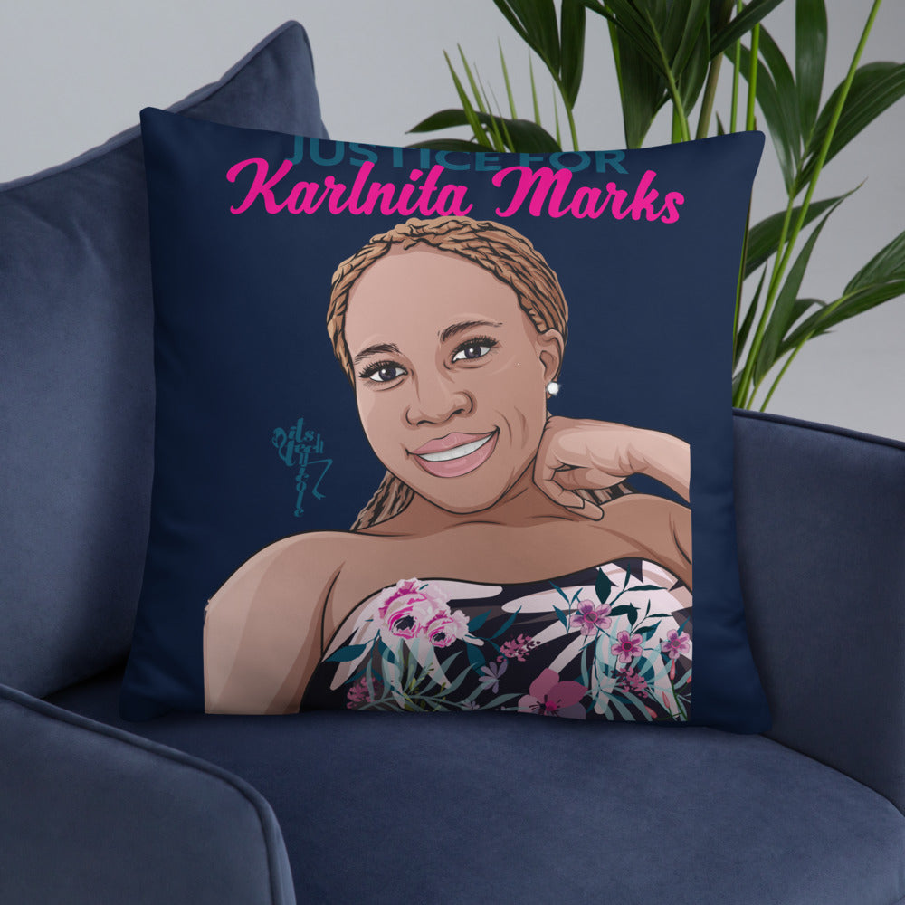 Justice for Karlnita Marks Series 2 Pillow