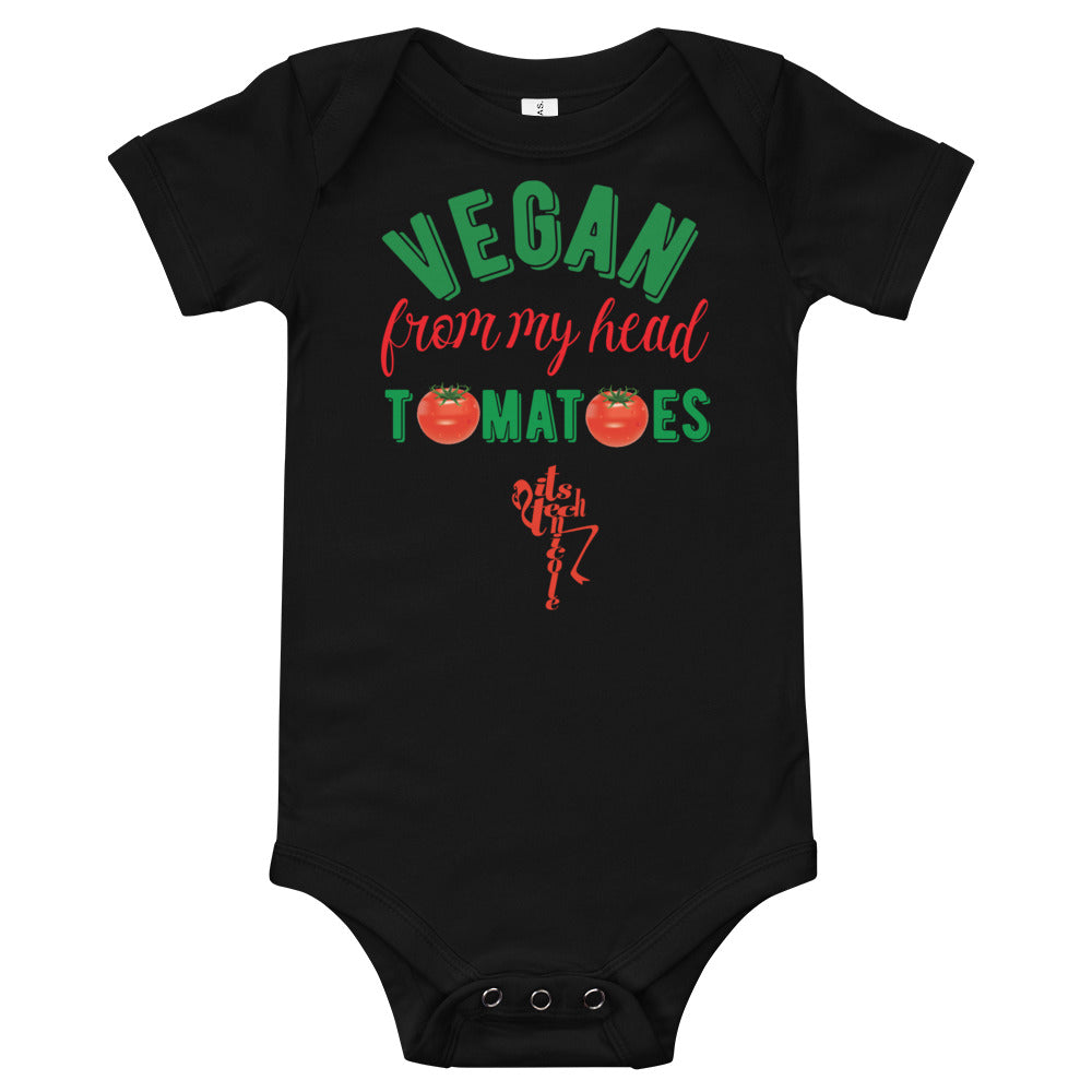 Vegan From My Head Tomatoes Onesie