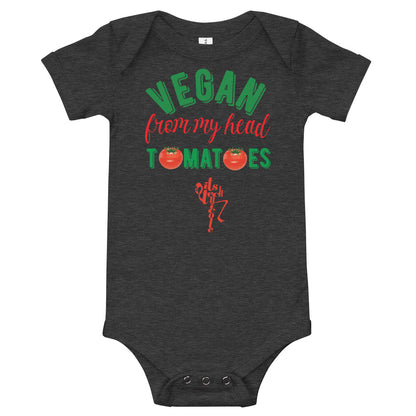 Vegan From My Head Tomatoes Onesie