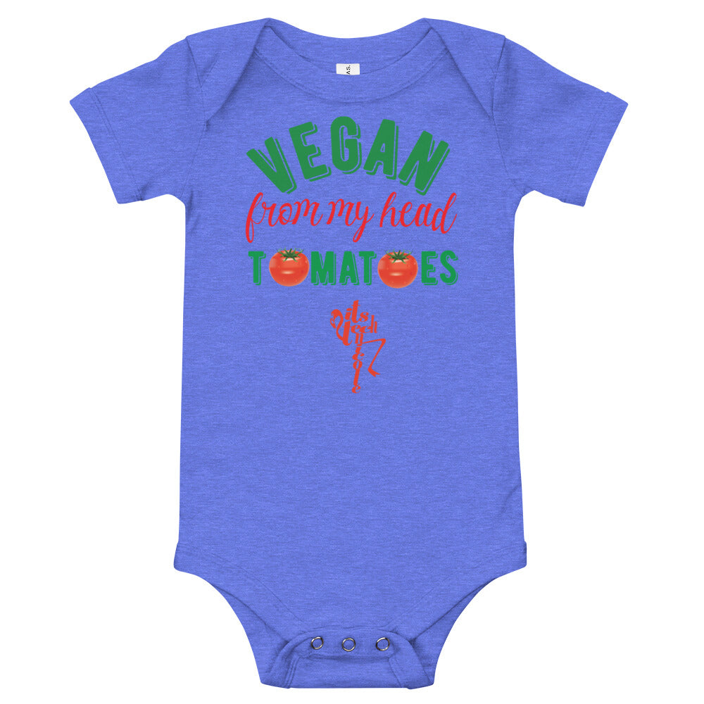 Vegan From My Head Tomatoes Onesie