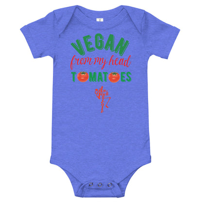 Vegan From My Head Tomatoes Onesie