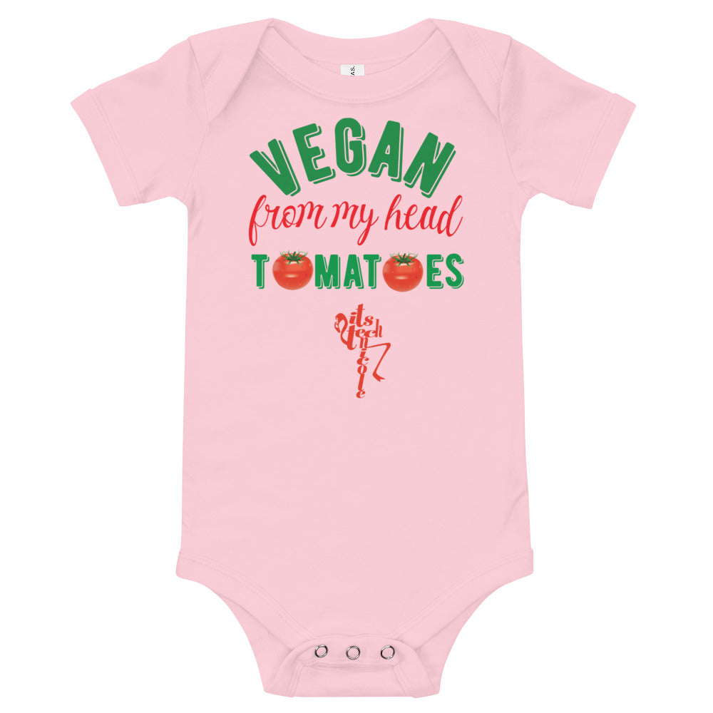Vegan From My Head Tomatoes Onesie