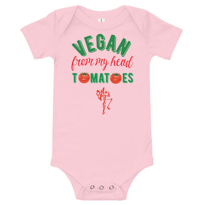 Vegan From My Head Tomatoes Onesie
