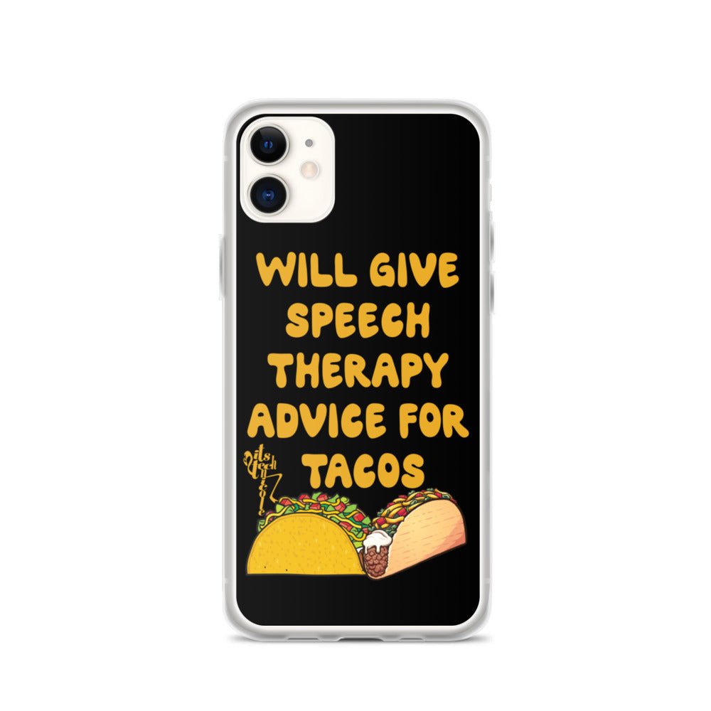 Speech Therapy for Tacos iPhone Case