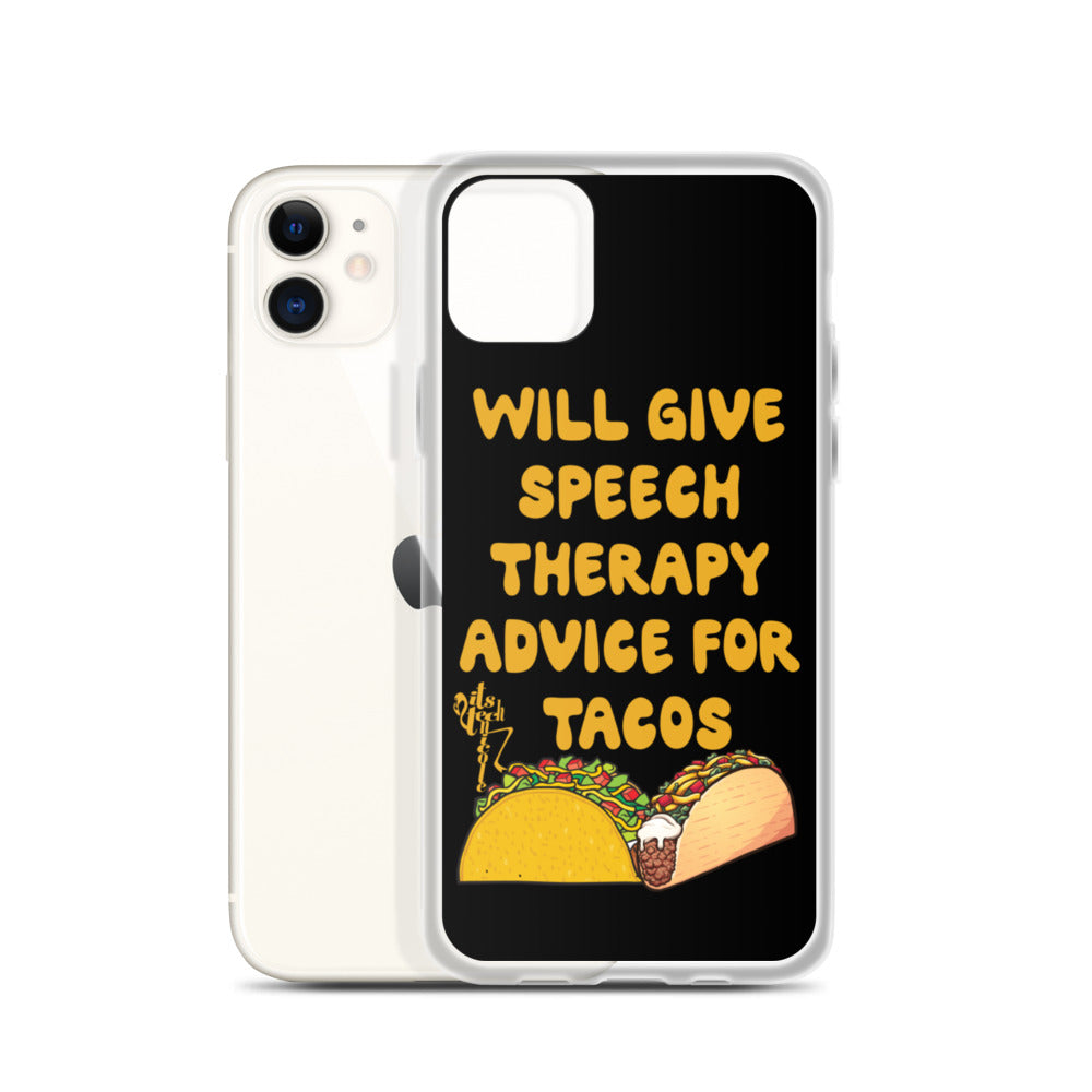 Speech Therapy for Tacos iPhone Case