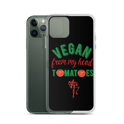 Vegan From My Head Tomatoes iPhone Case