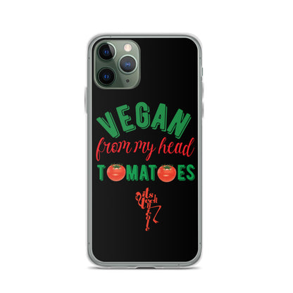 Vegan From My Head Tomatoes iPhone Case