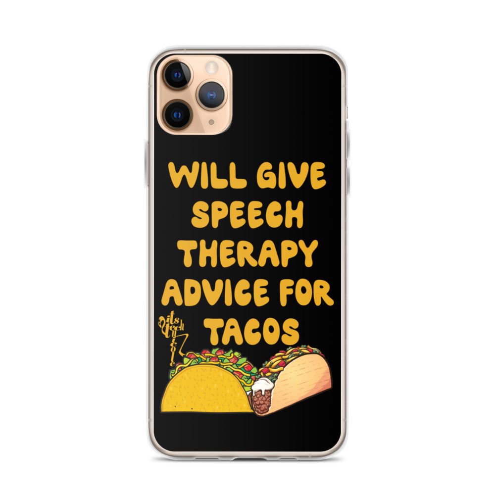 Speech Therapy for Tacos iPhone Case