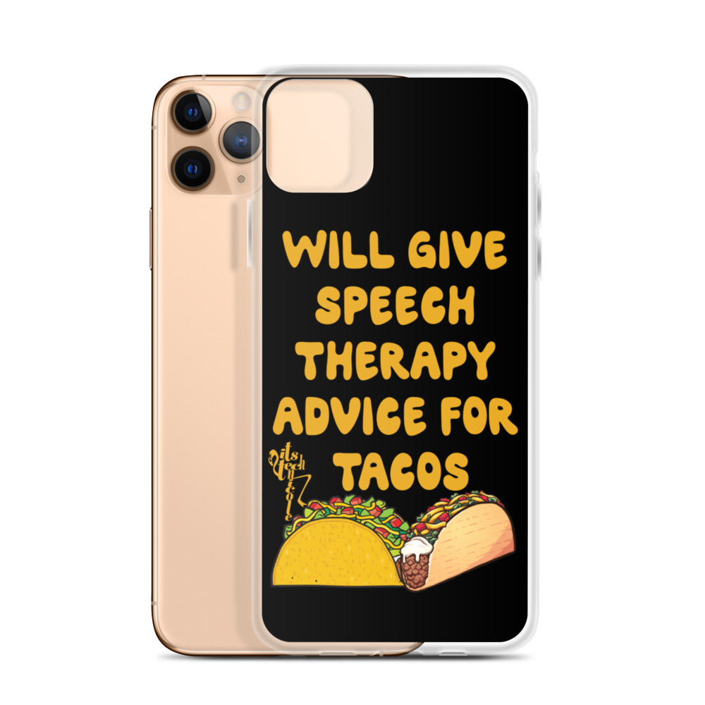 Speech Therapy for Tacos iPhone Case