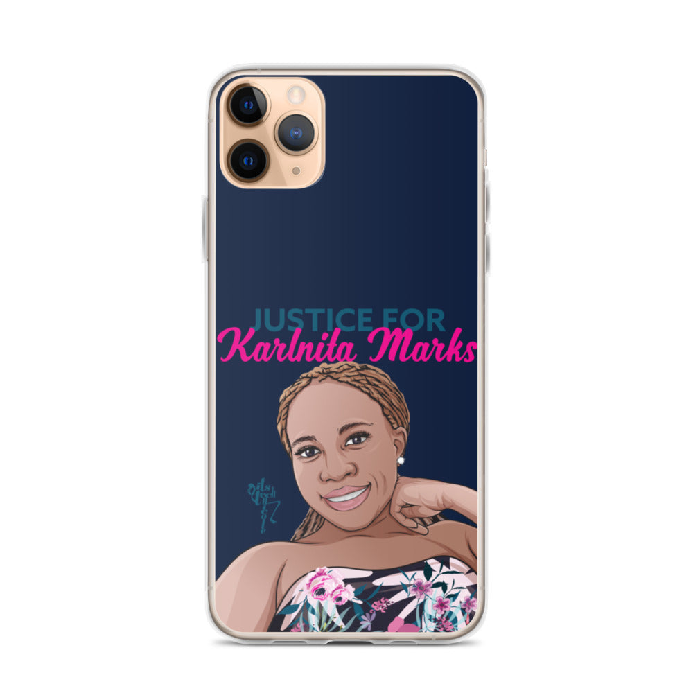Justice for Karlnita Marks Series 2 iPhone Case