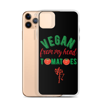 Vegan From My Head Tomatoes iPhone Case