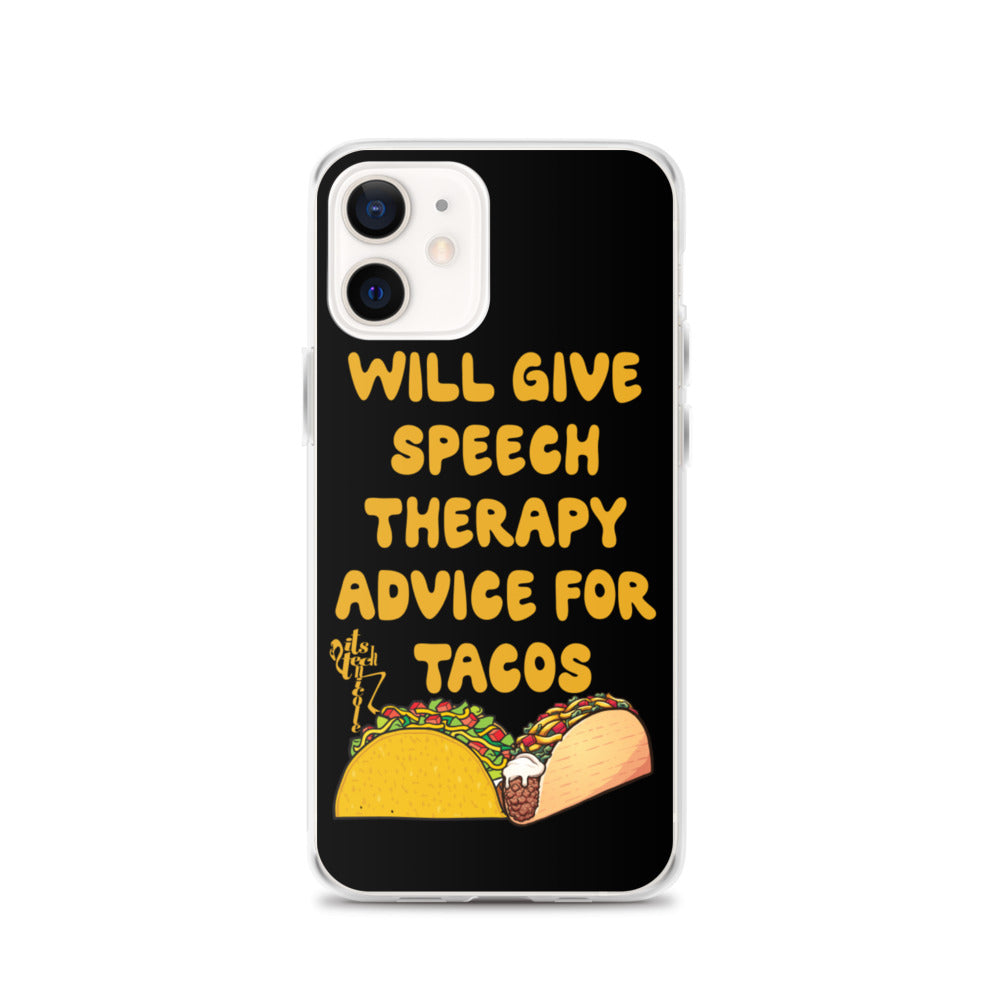 Speech Therapy for Tacos iPhone Case