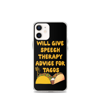 Speech Therapy for Tacos iPhone Case