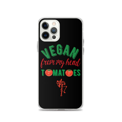 Vegan From My Head Tomatoes iPhone Case