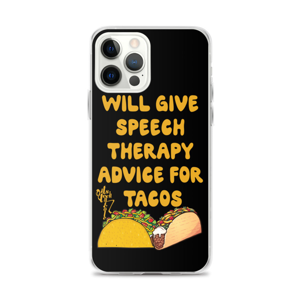 Speech Therapy for Tacos iPhone Case