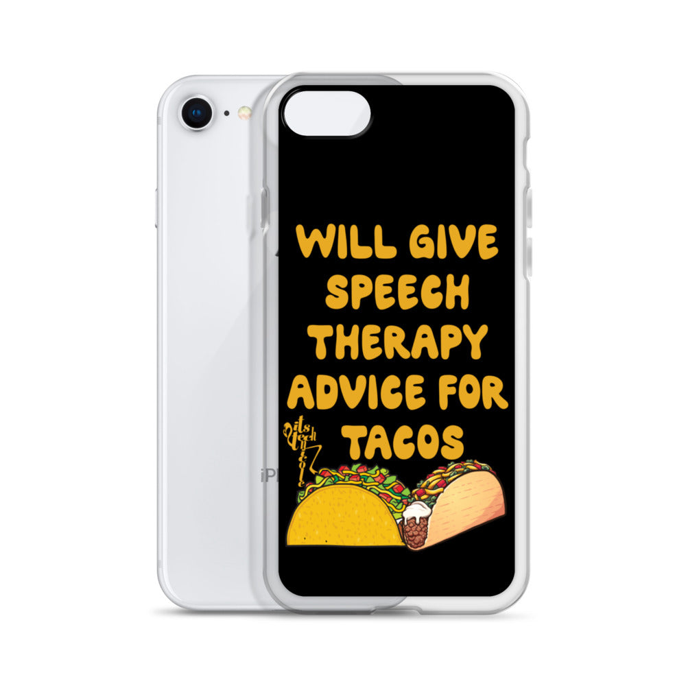 Speech Therapy for Tacos iPhone Case