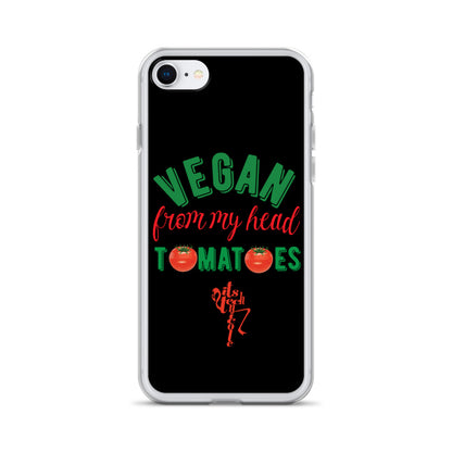 Vegan From My Head Tomatoes iPhone Case