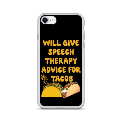 Speech Therapy for Tacos iPhone Case