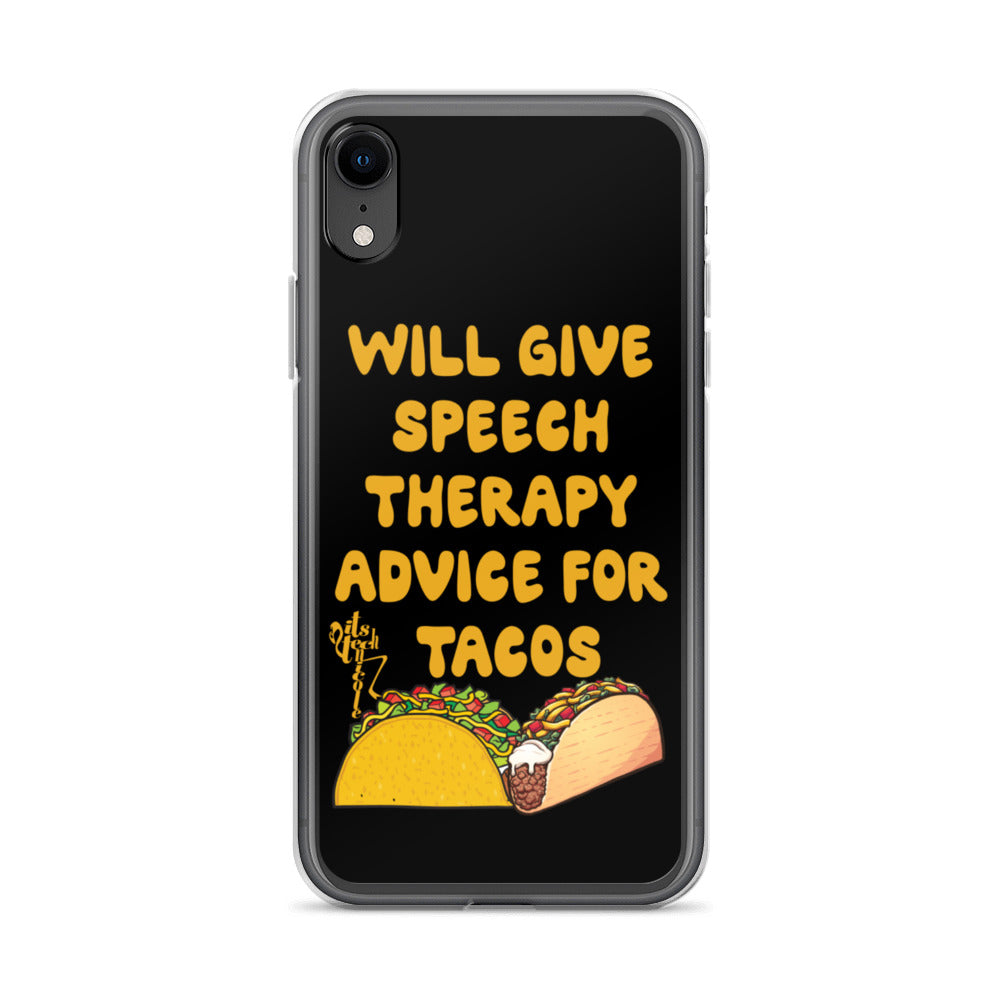Speech Therapy for Tacos iPhone Case