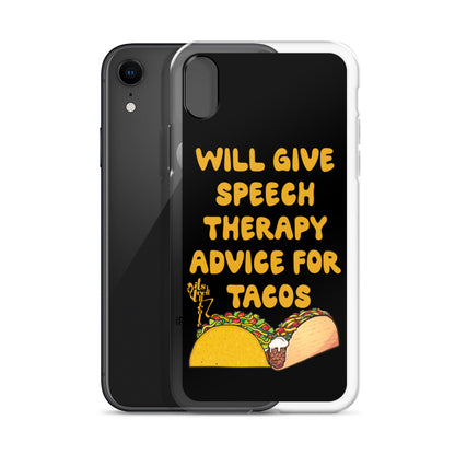 Speech Therapy for Tacos iPhone Case