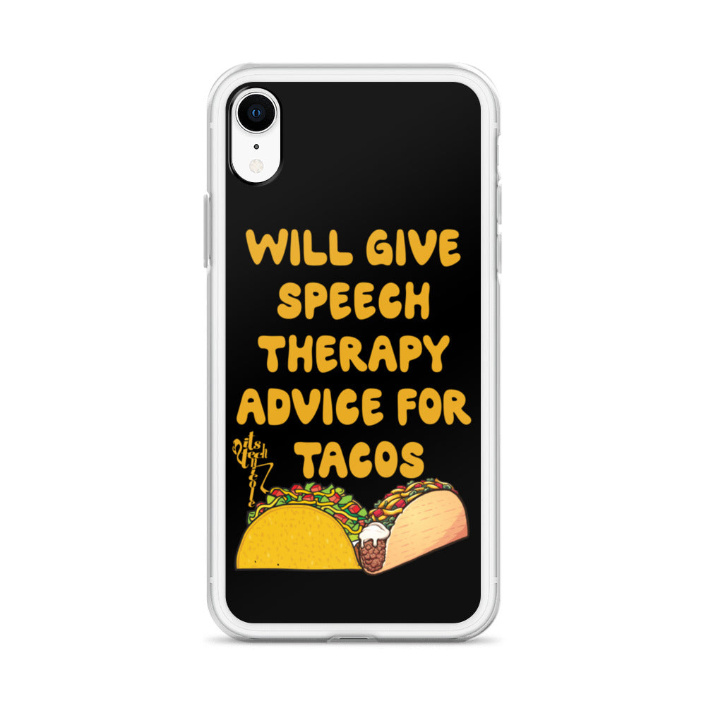 Speech Therapy for Tacos iPhone Case