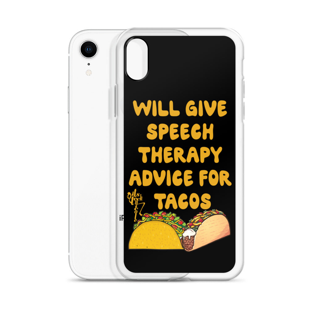 Speech Therapy for Tacos iPhone Case