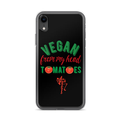 Vegan From My Head Tomatoes iPhone Case