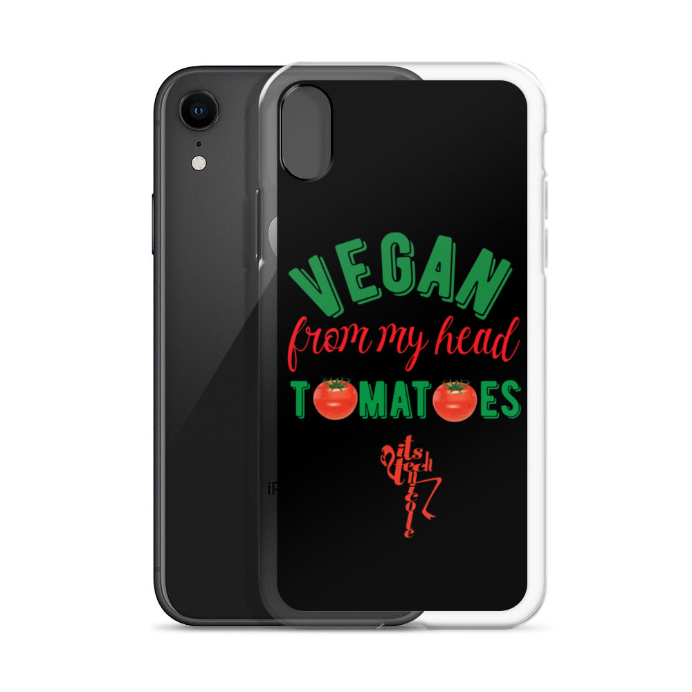 Vegan From My Head Tomatoes iPhone Case