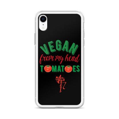 Vegan From My Head Tomatoes iPhone Case