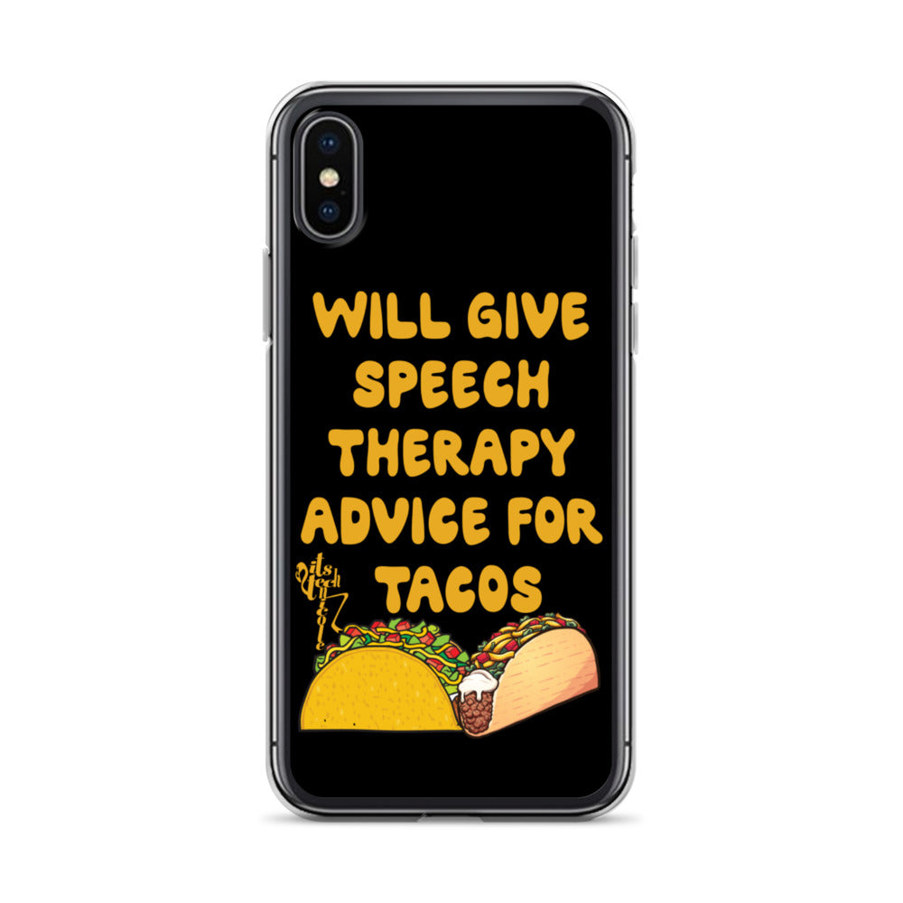 Speech Therapy for Tacos iPhone Case