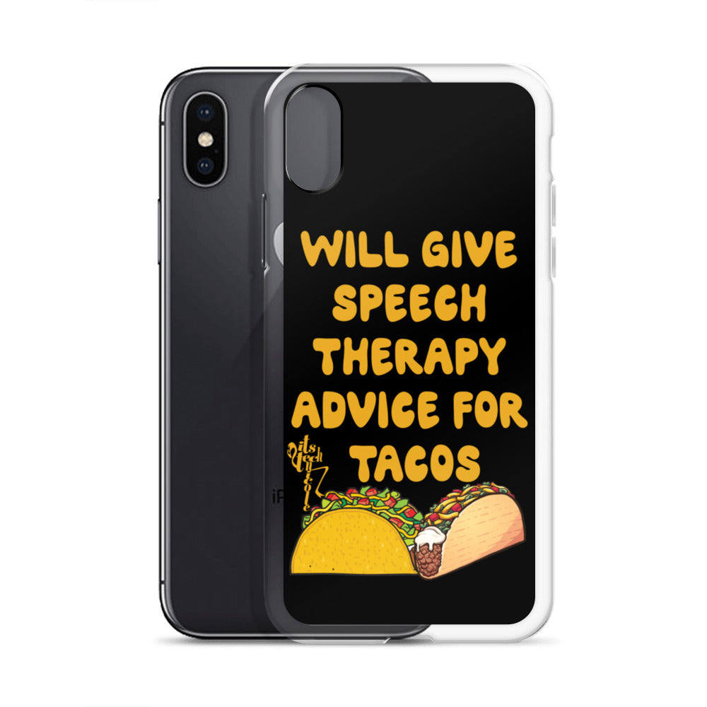 Speech Therapy for Tacos iPhone Case