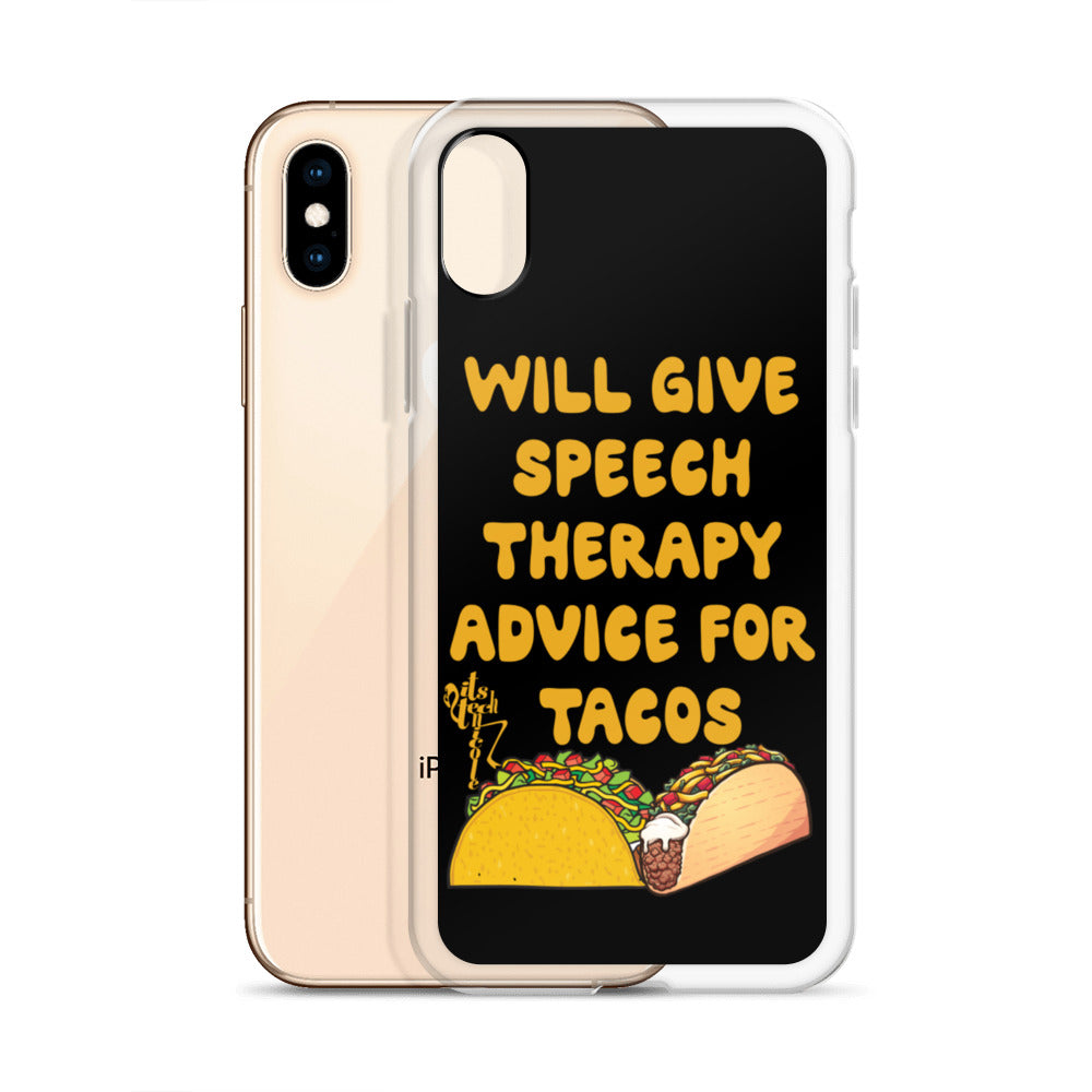 Speech Therapy for Tacos iPhone Case