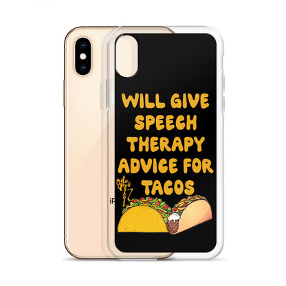 Speech Therapy for Tacos iPhone Case