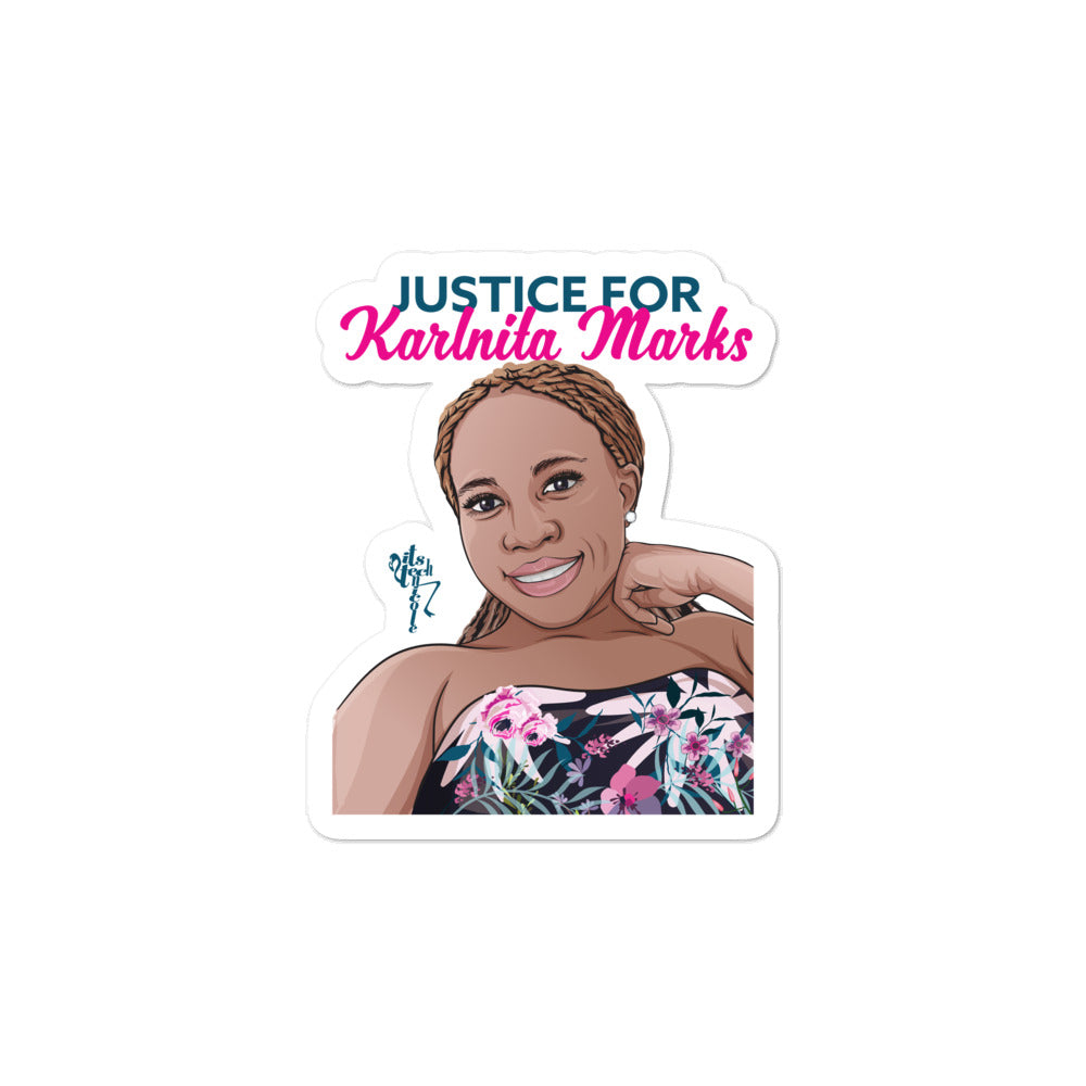 Justice for Karlnita Marks Series 2 Bubble-free stickers