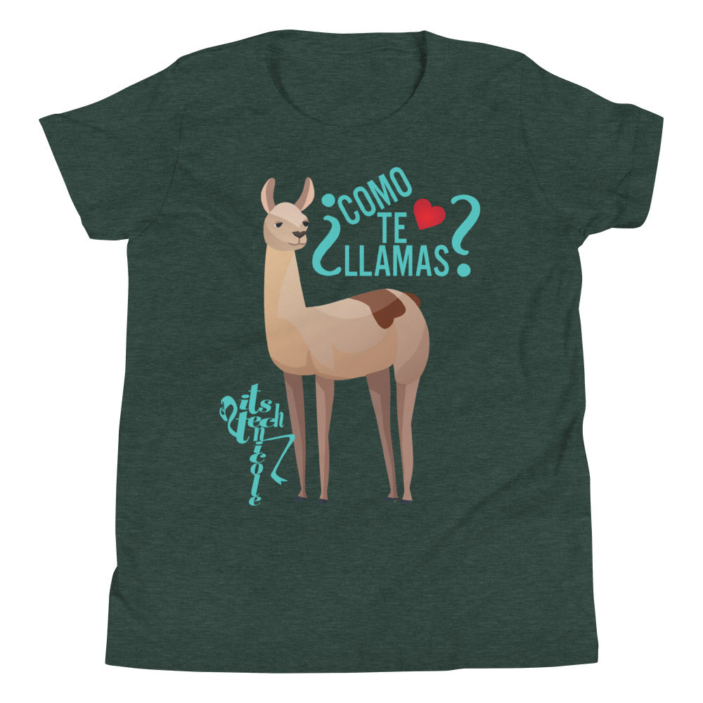 Como Te Llamas Youth Short Sleeve T-Shirt