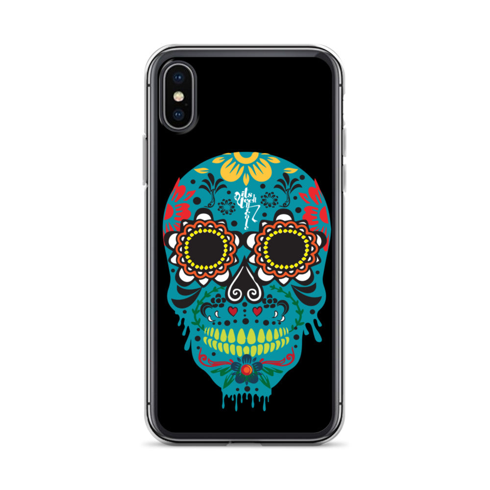 Dia de los Muertos Azul iPhone Case