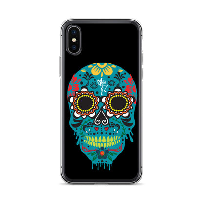 Dia de los Muertos Azul iPhone Case