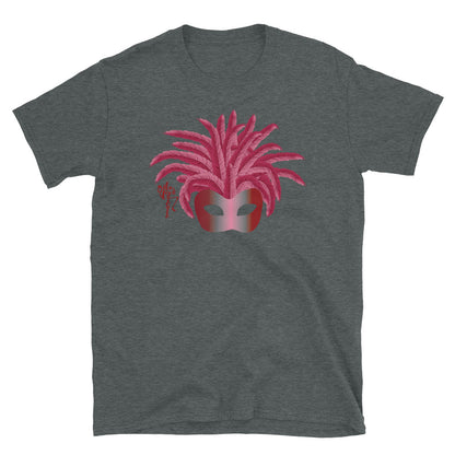 Mardi Gras Burgundy Mask (Unisex) T-Shirt