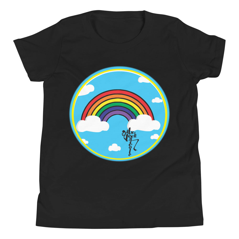 Rainbow and Clouds Youth Short Sleeve T-Shirt